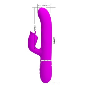 Pretty Love Gigi roze  silikonski vibrator sa jezičkom za klitoris — BW 500035  -4